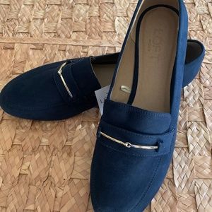 Loft, Navy loafers, women’s size 9